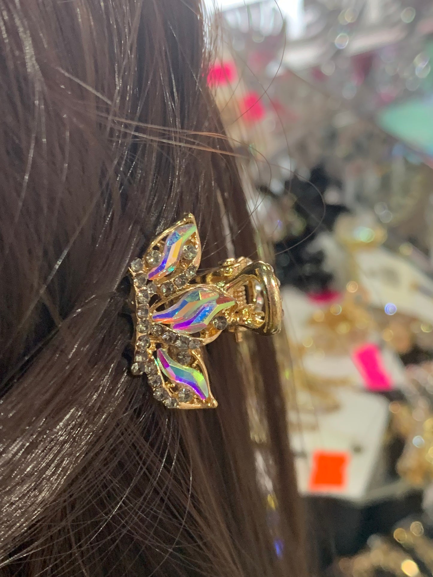 Mini pinzas diseños en dorados- Bling Bling