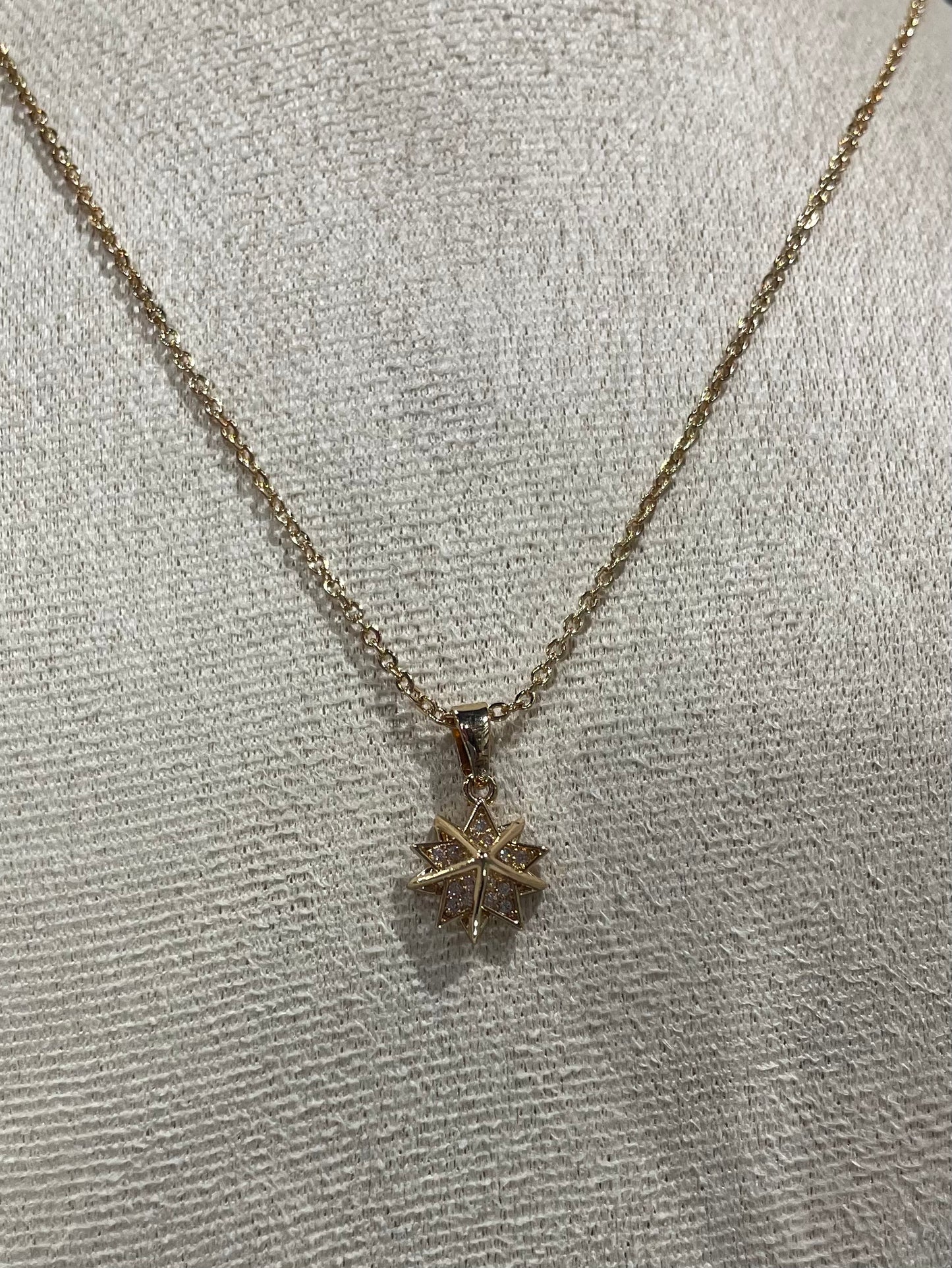 Collar de Zirconia con dije de Estrella - Bling Bling