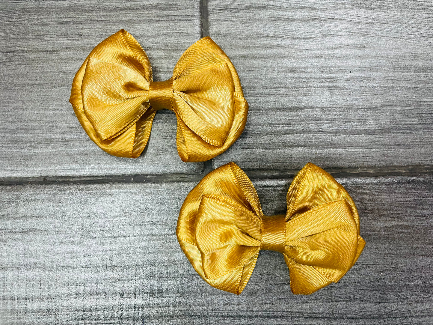 Moño Doble Satinado(Par) - Los Moños De Kari