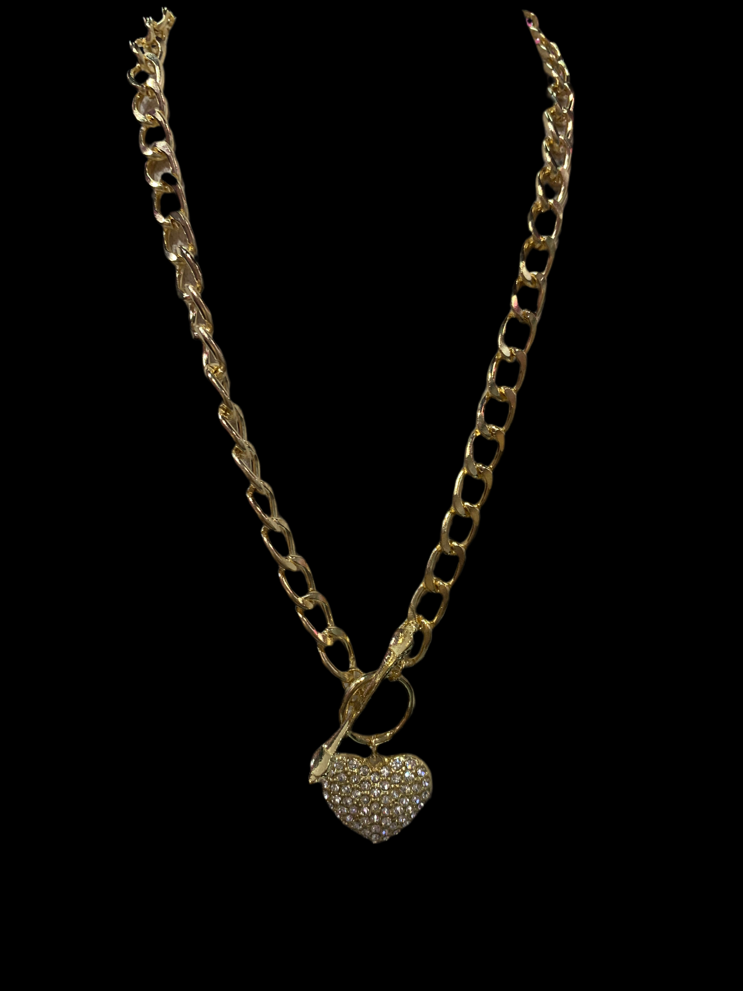 Collar sin broche de corazón