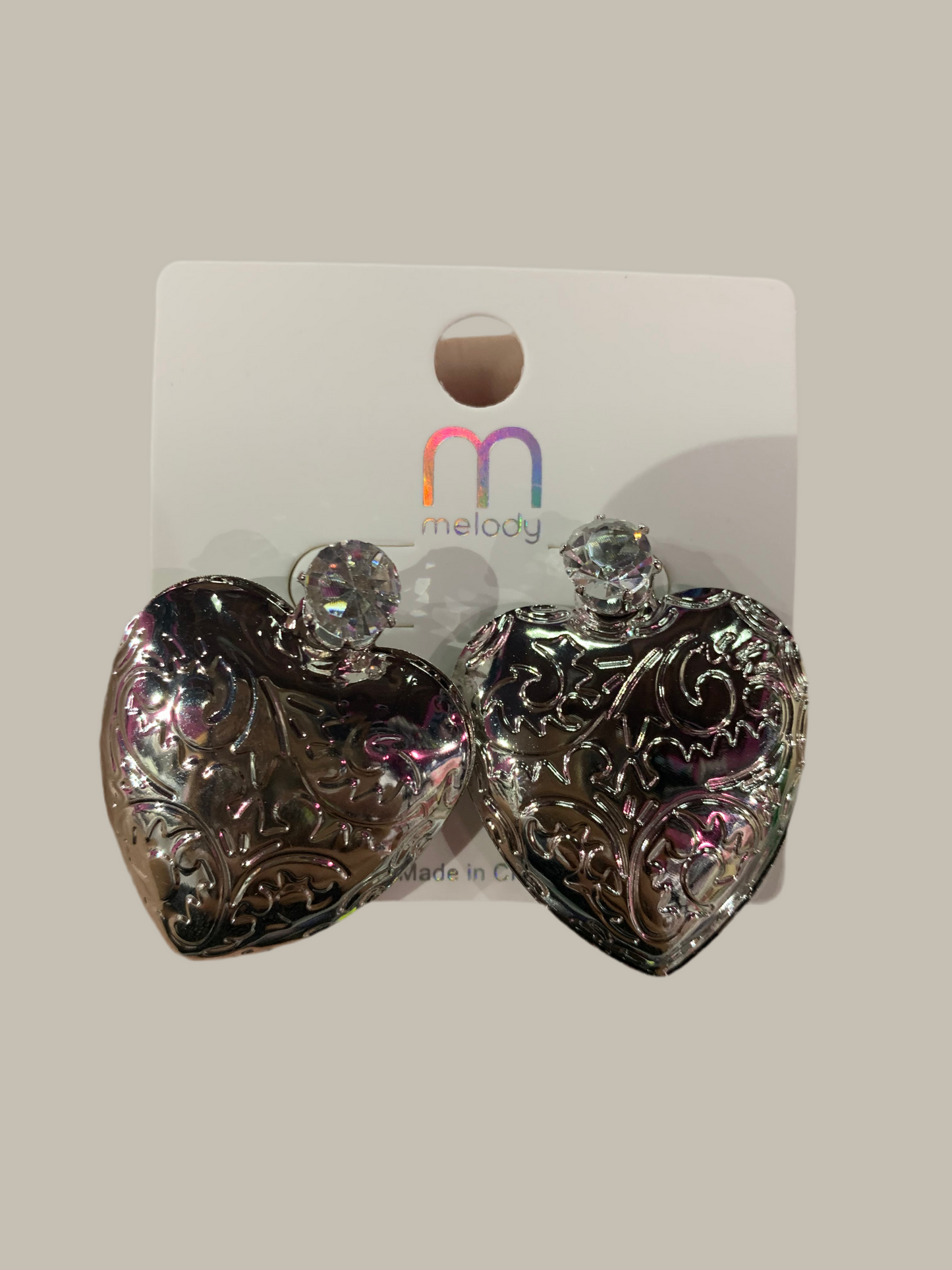 Aretes de corazón - Bling Bling