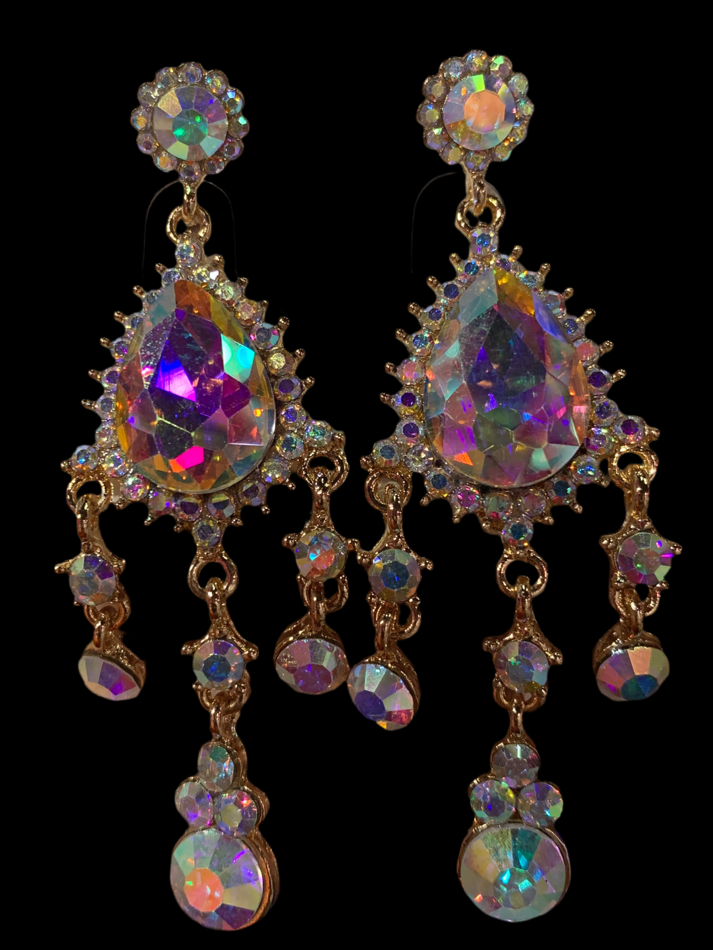 Arete dorado largo - Bling Bling