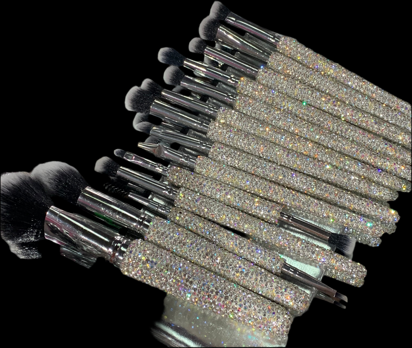 Set de Brochas de maquillaje en Plateado - Bling Bling