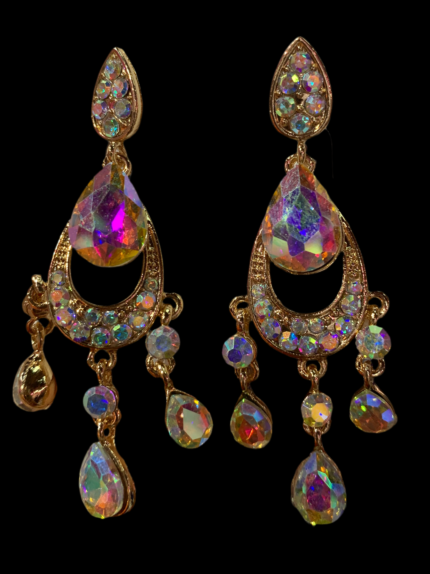 Arete dorado largo - Bling Bling