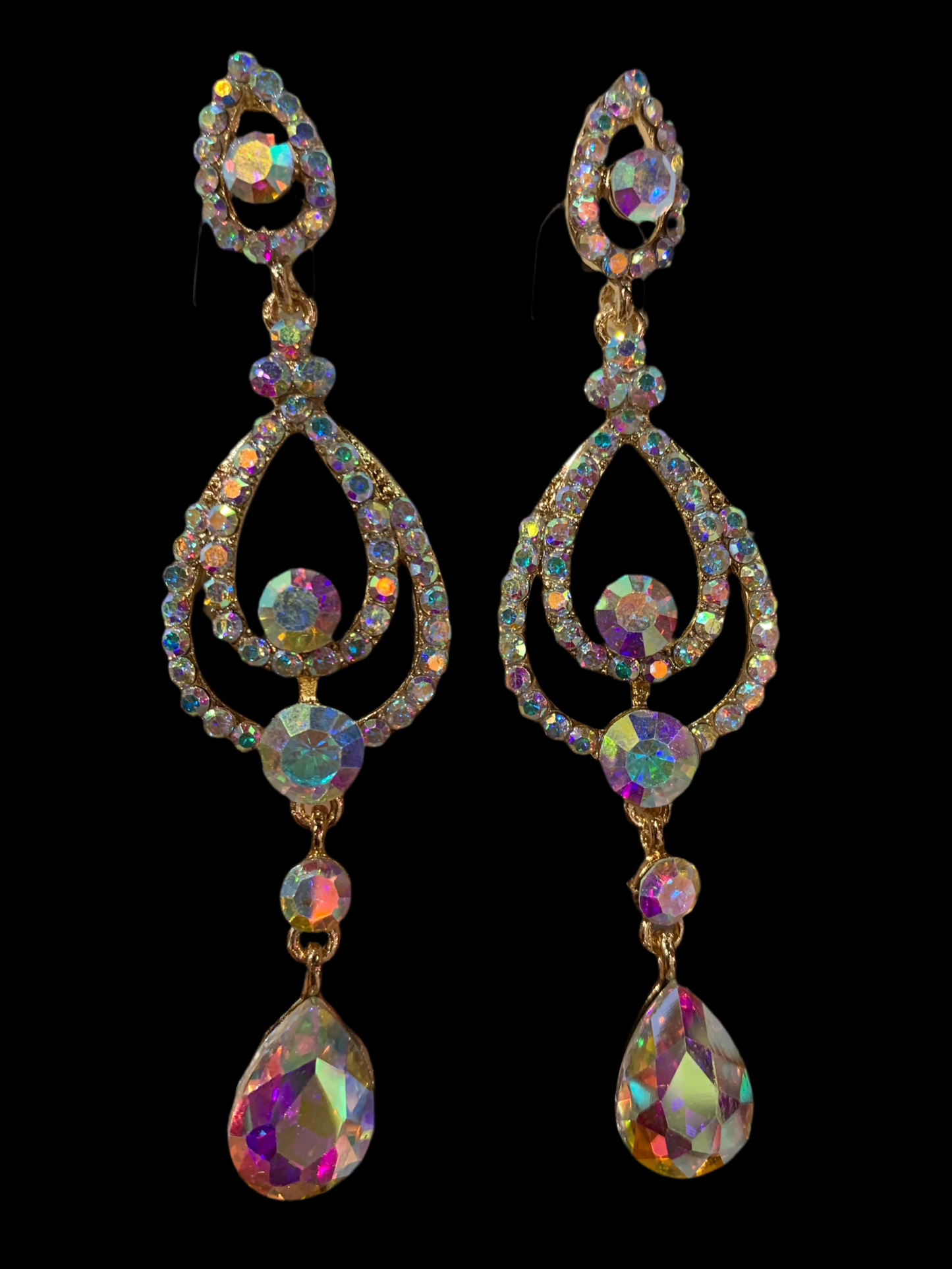 Arete dorado largo - Bling Bling