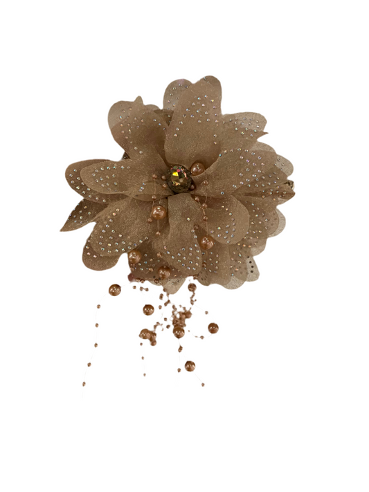 Pinza de flor - cristal