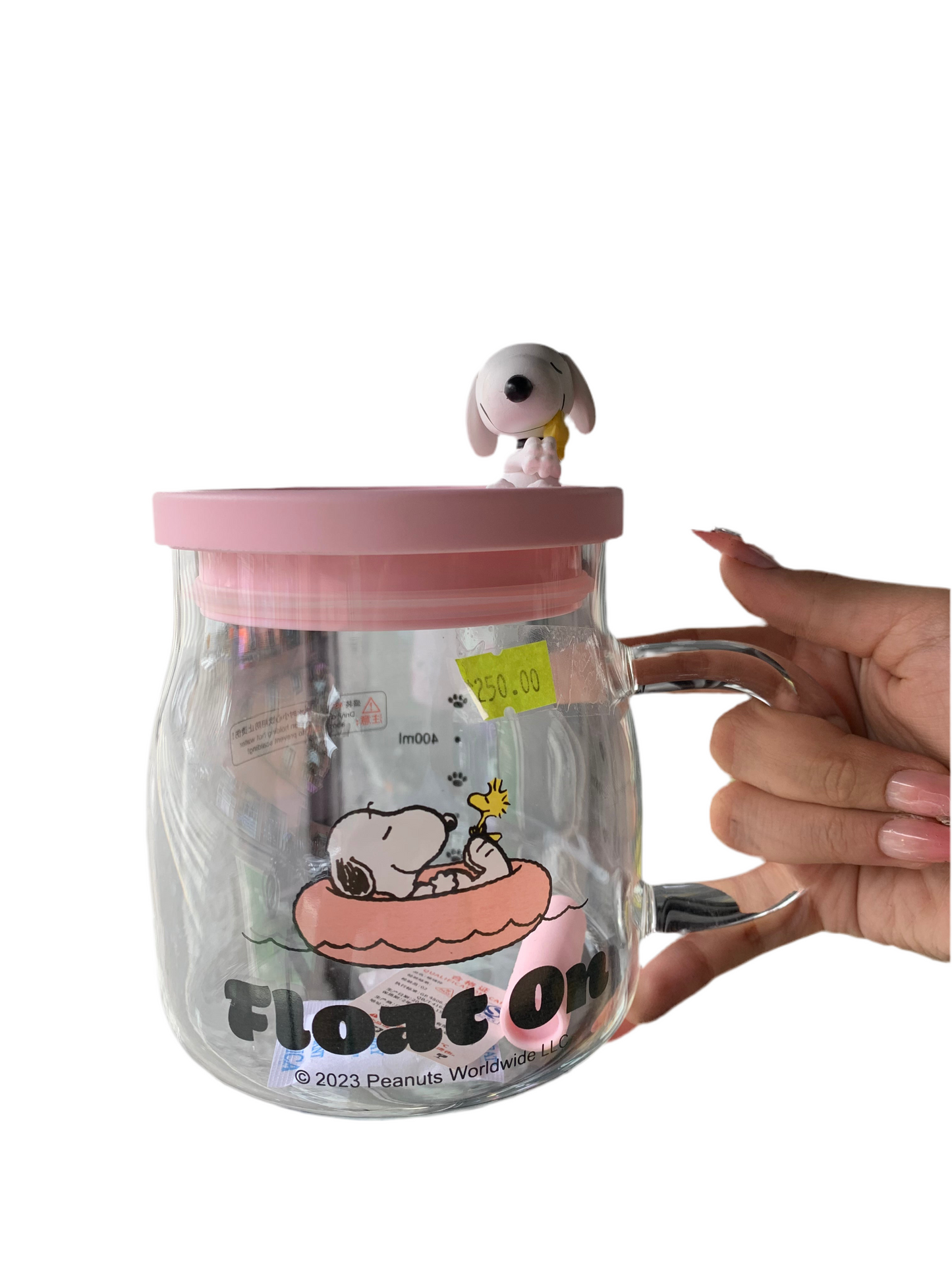Tasa de cristal snoopy- Queen Cosmétics