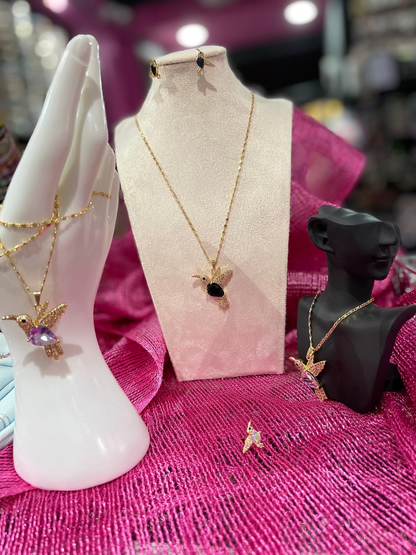 Collar con dije de Colibrí - Bling Bling