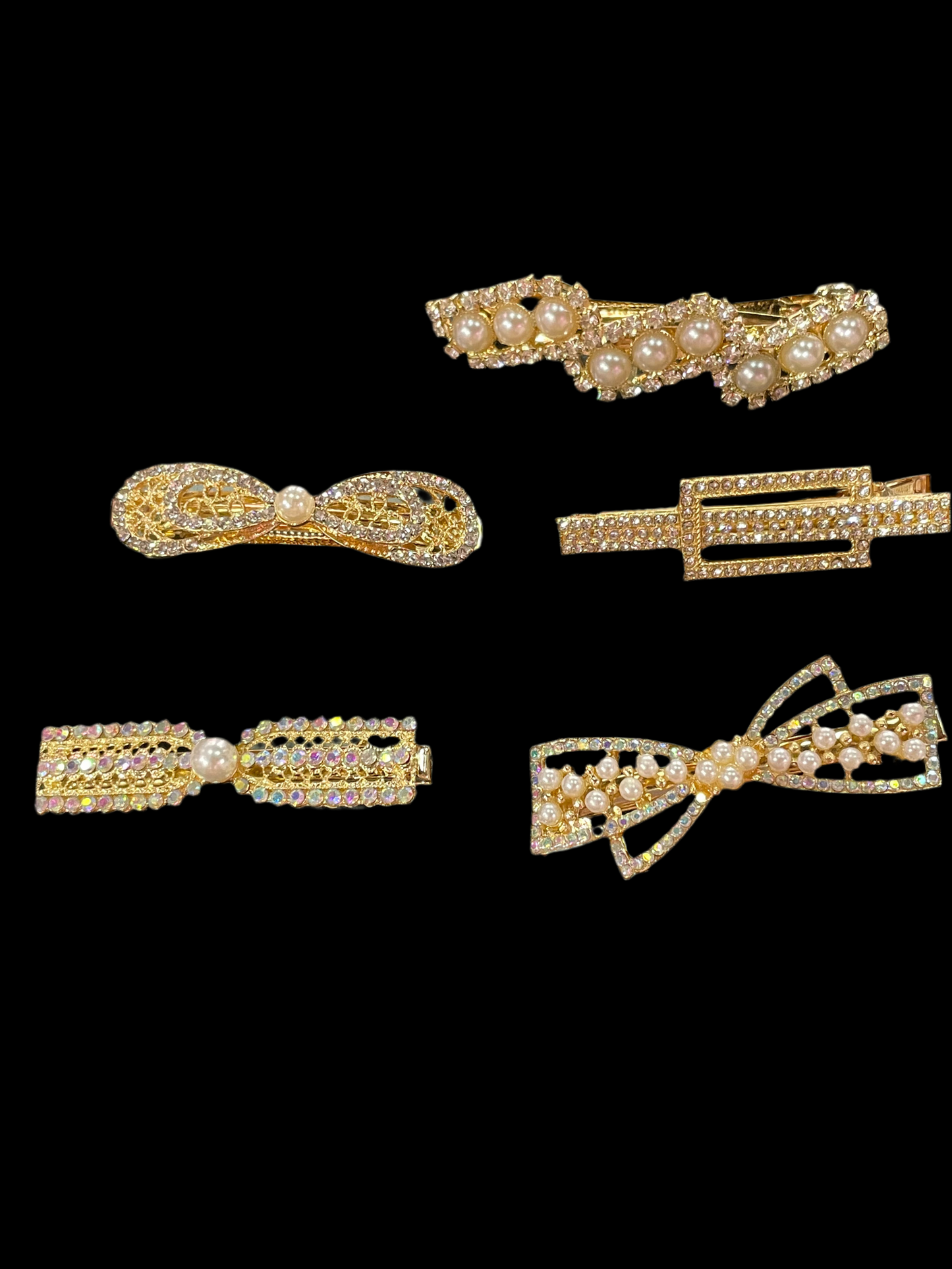 Broche dorado decorado