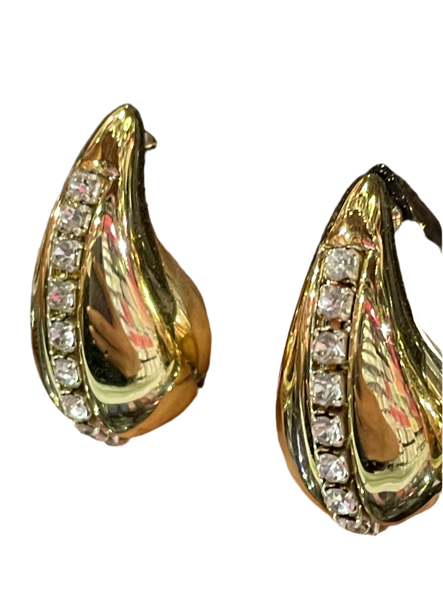 Aretes de gota con decoración - Bling Bling