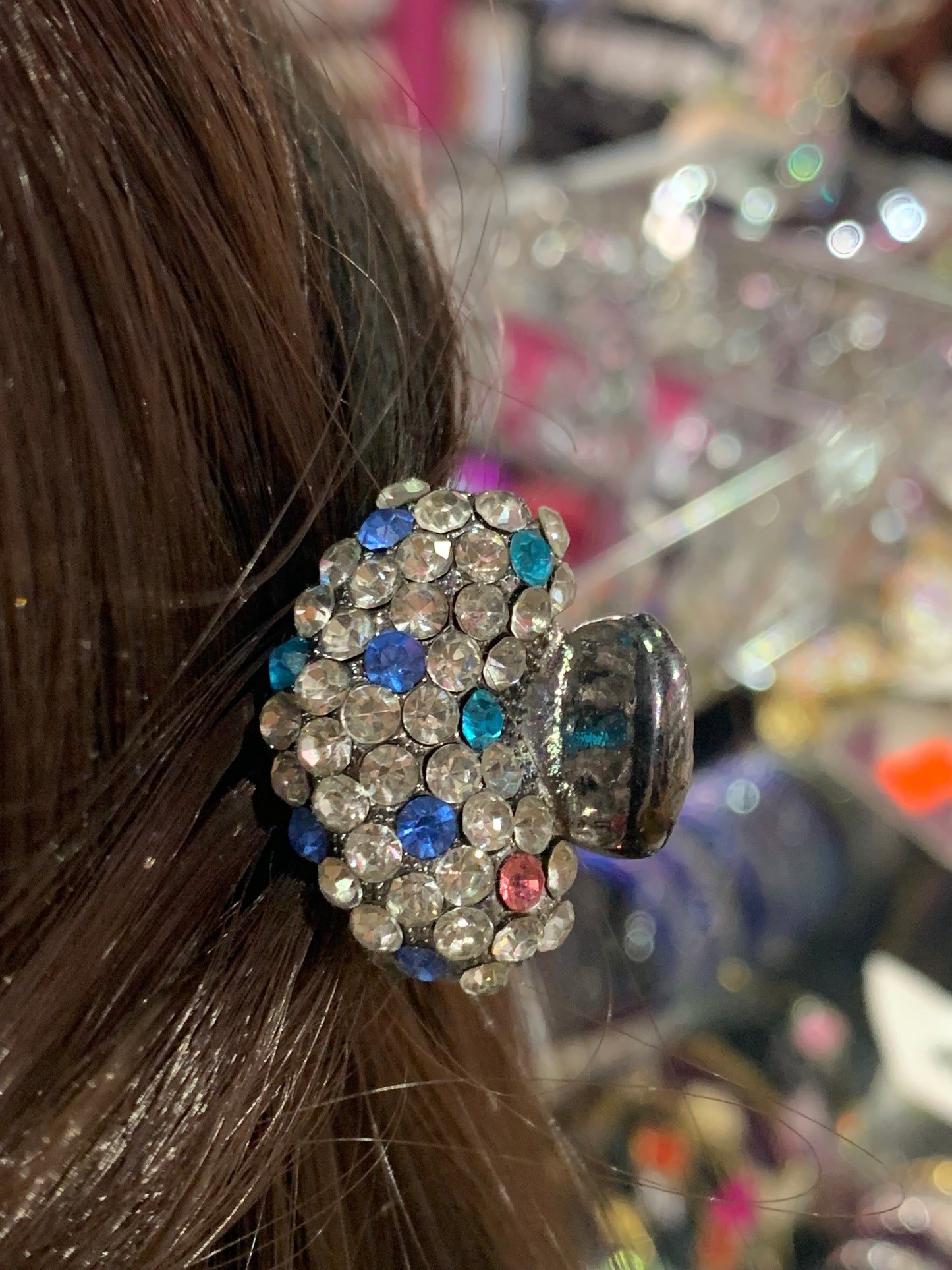 Pinza mini diseños en plateado - Bling Bling