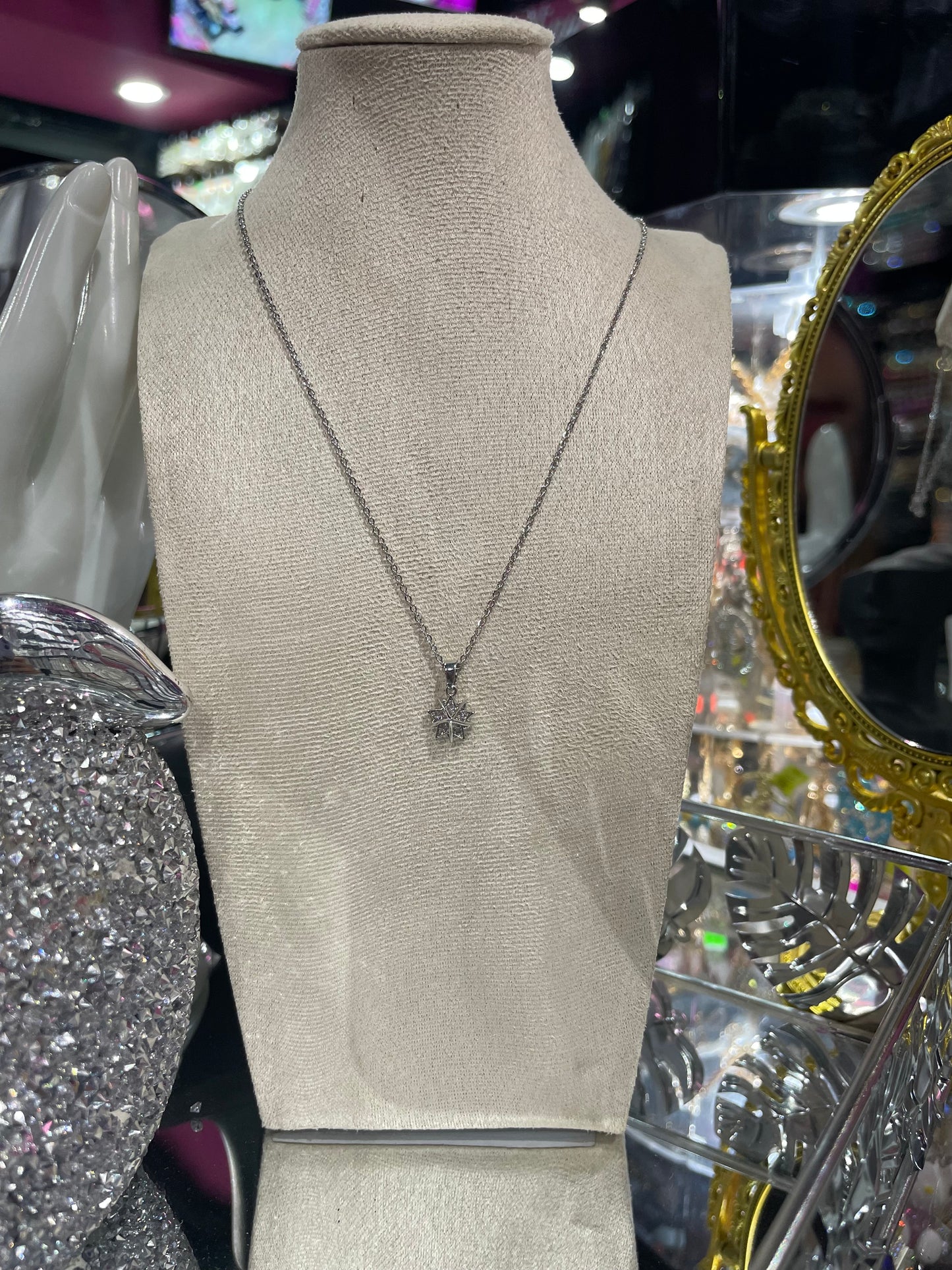 Collar de Zirconia con dije de Estrella - Bling Bling