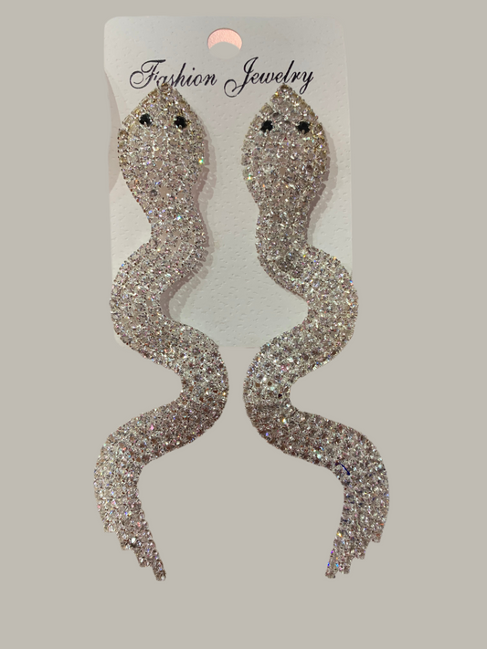 Aretes de serpiente largos - Bling Bling