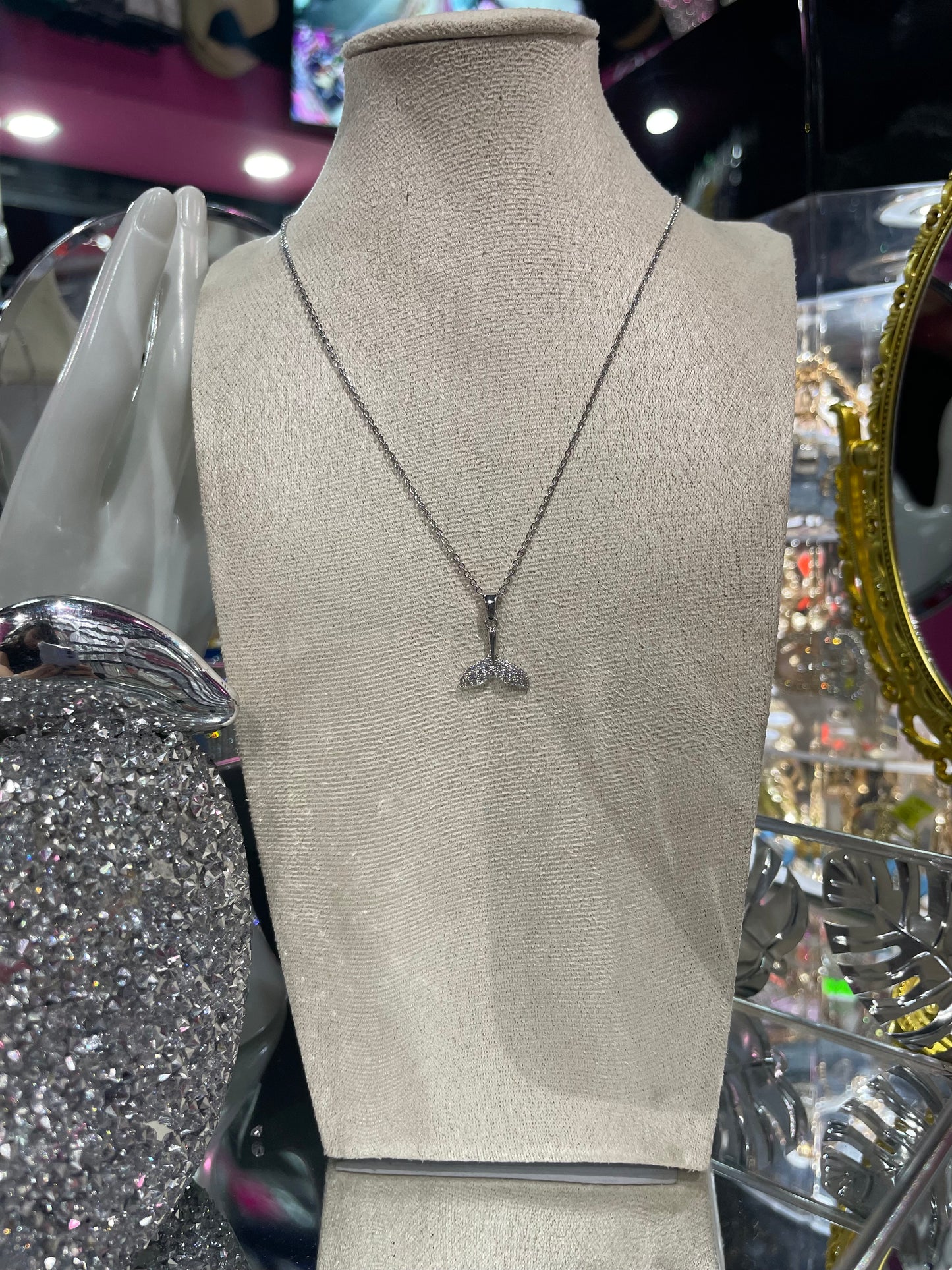 Collar de Zirconia con dije de Cola de Sirena - Bling Bling