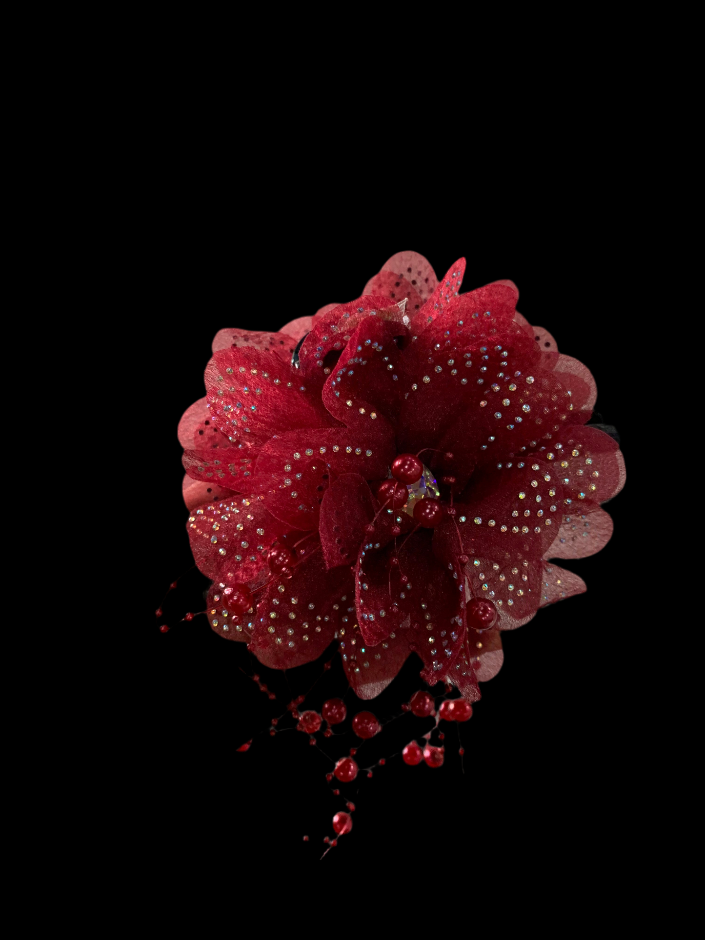 pinza de flor _ cristal