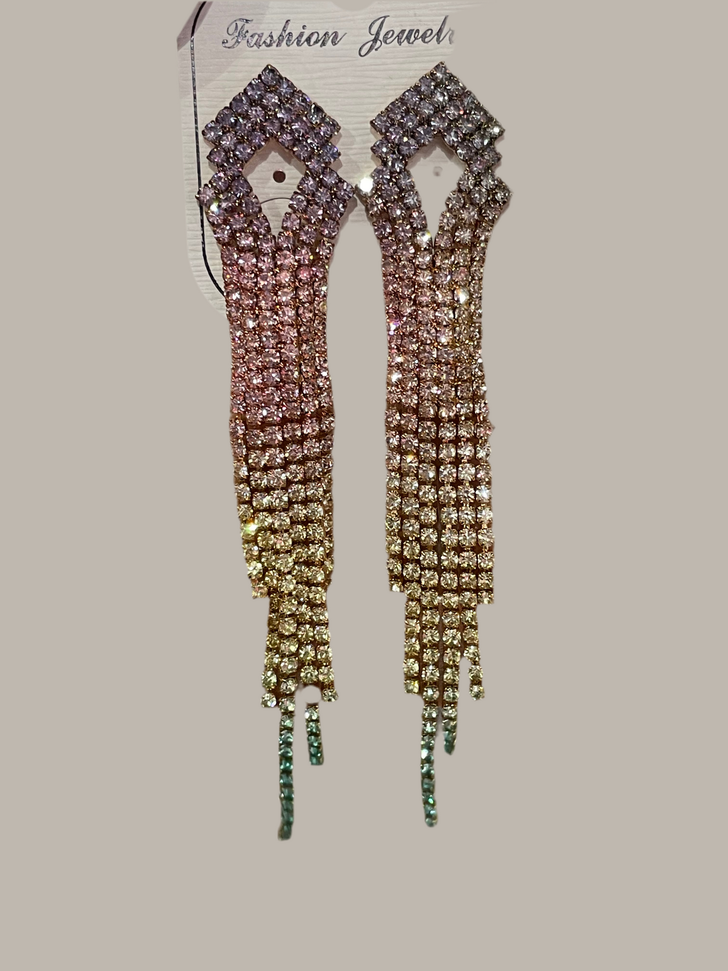 Aretes de fiesta desvanecido de color - Bling Bling