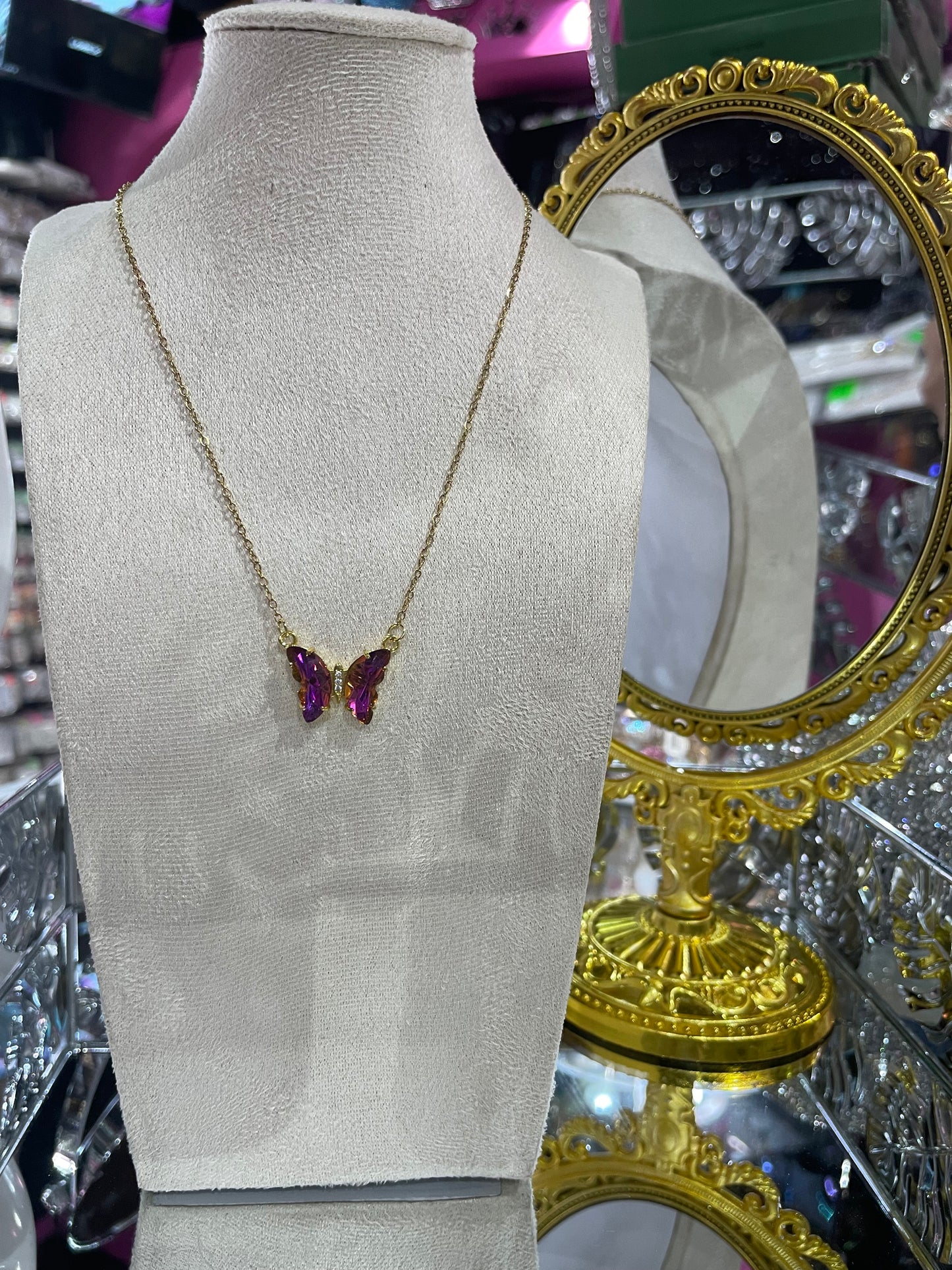 Collar Con dije de Mariposa - Bling Bling