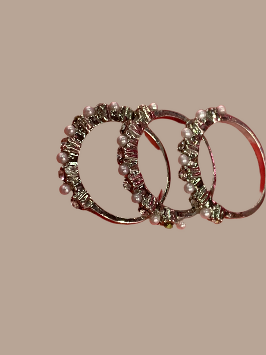 Anillo triple - bling bling
