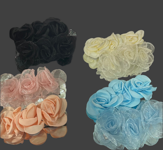 Pasador Con adorno de Flores - Bling Bling