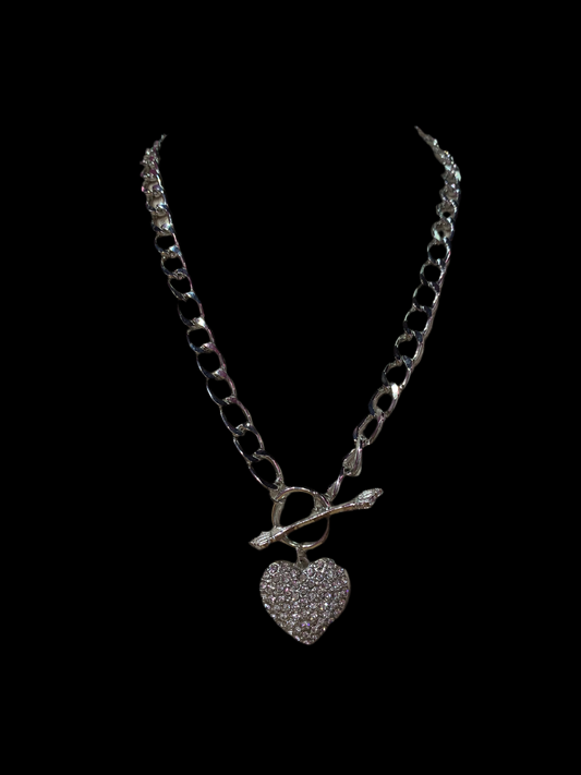 Collar sin broche de corazón