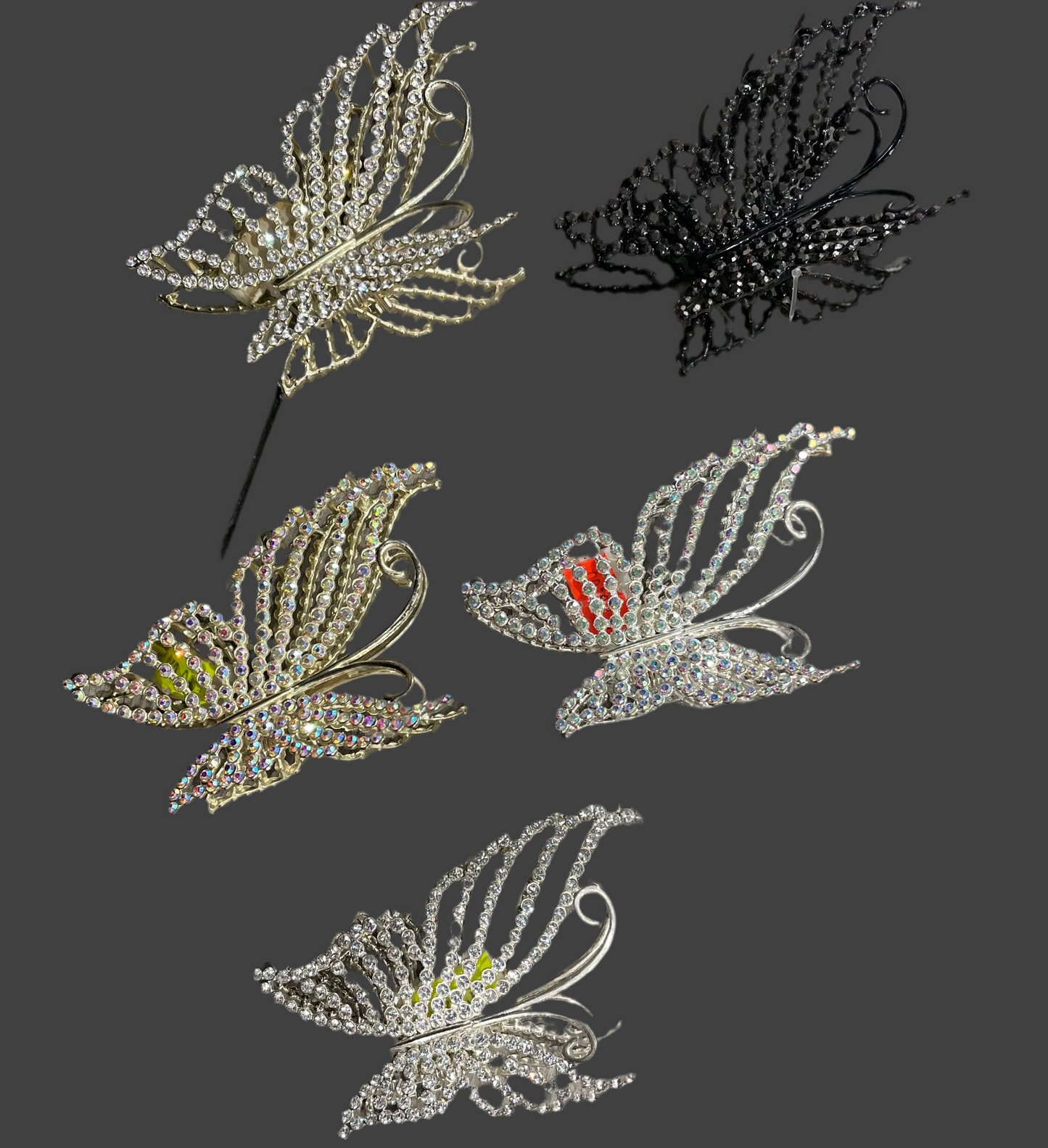 Pinza de Mariposa Con Brillos - Bling Bling
