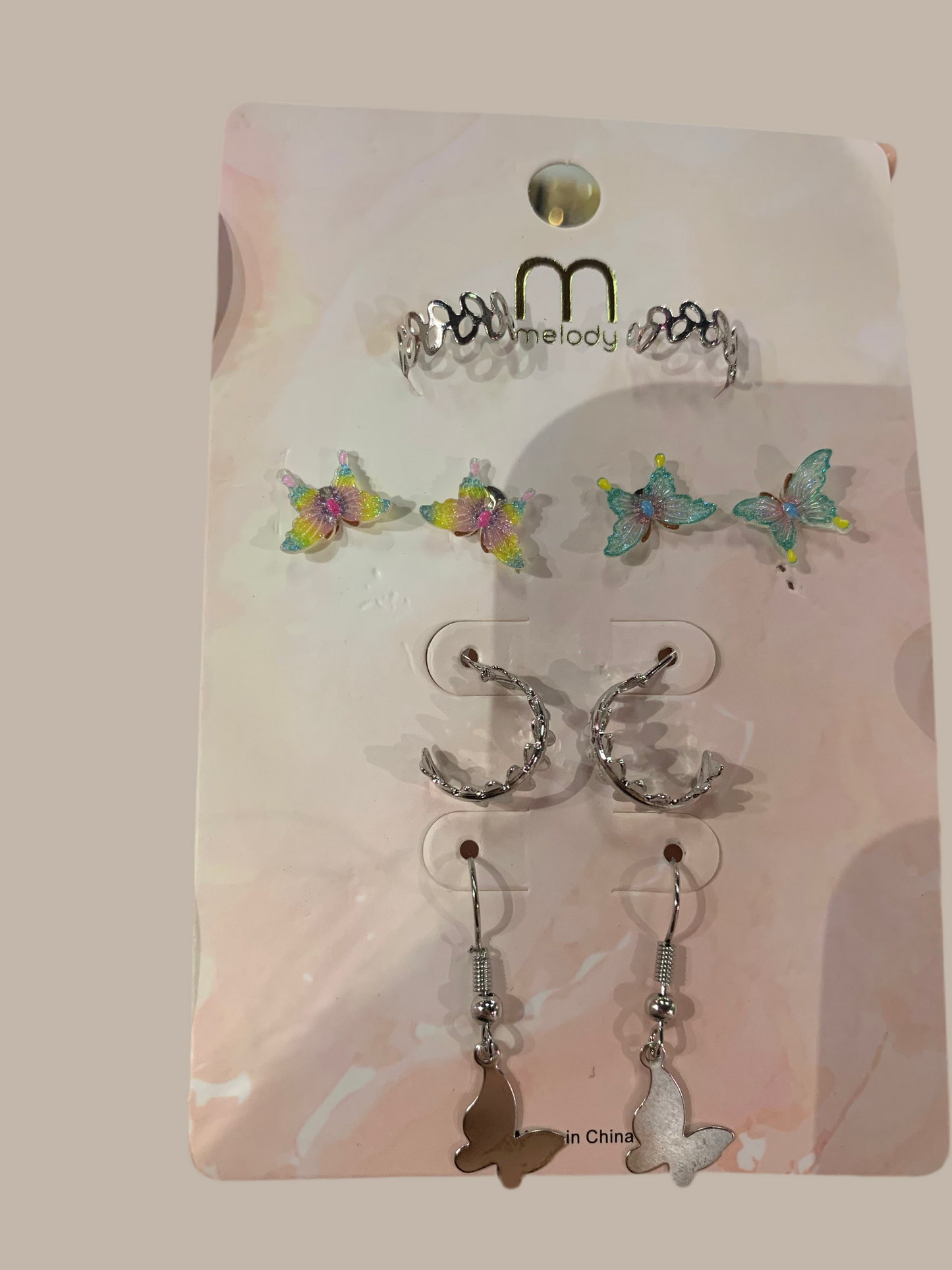 Aretes paq.4 aretes - Bling Bling