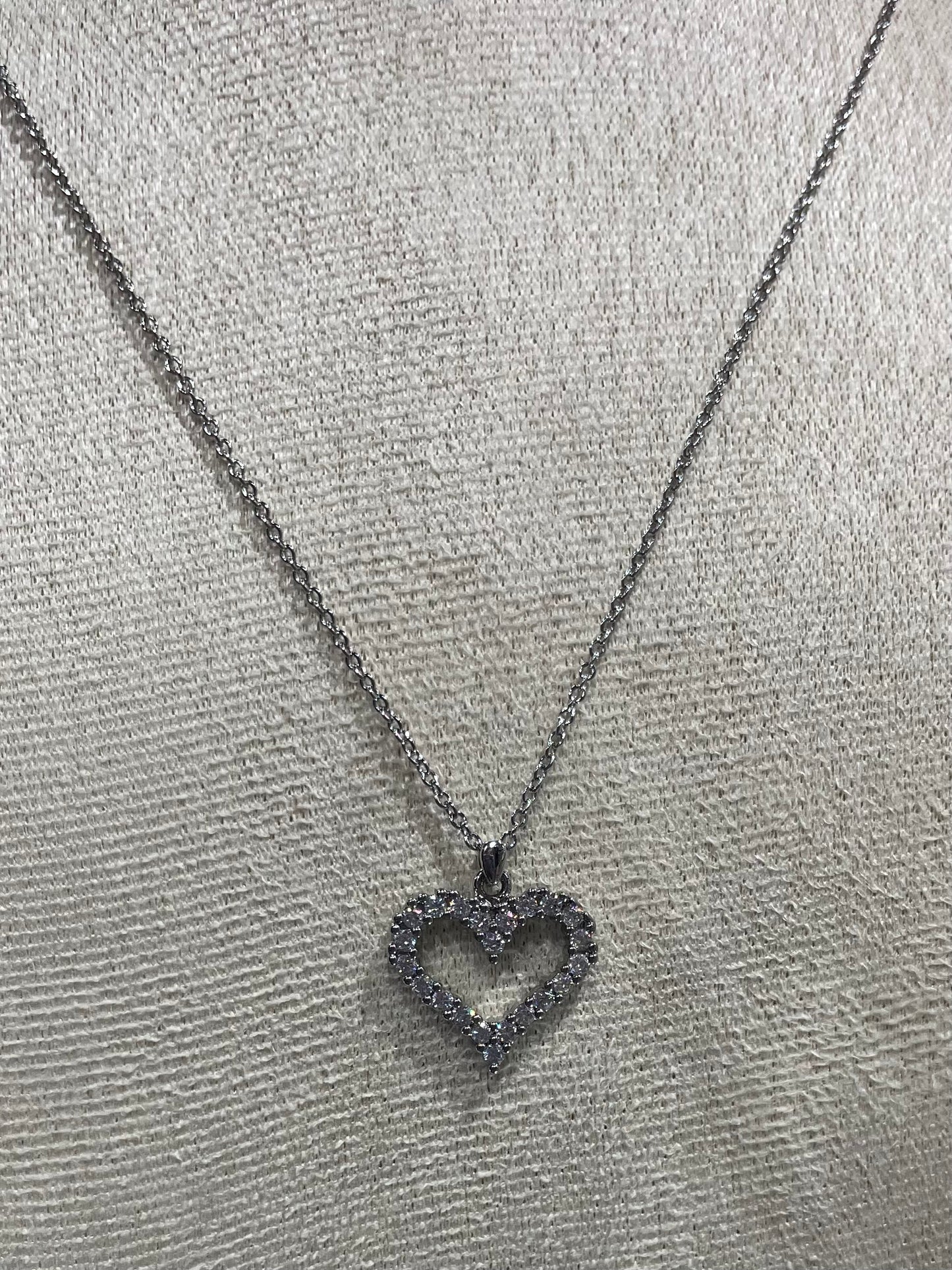 Collar de Zirconia con dije de Corazón - Bling Bling