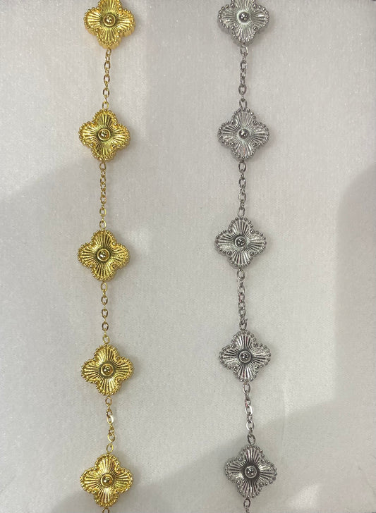 Pulsera tipo Van Cleef en Acero Inoxidable - Bling Bling