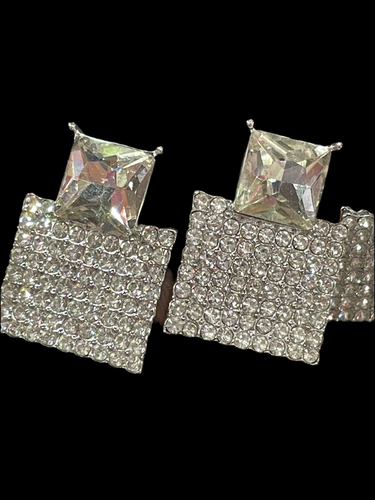 Aretes de fiesta cuadrados - Bling Bling