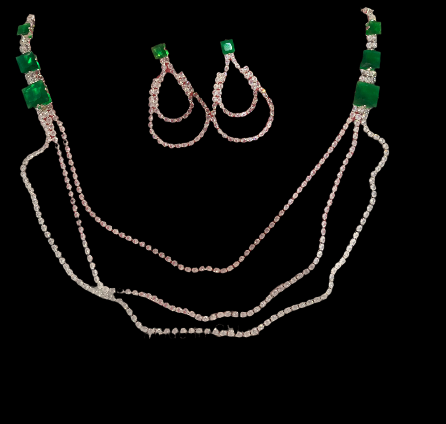 Juego de collar con aretes (sencillo)