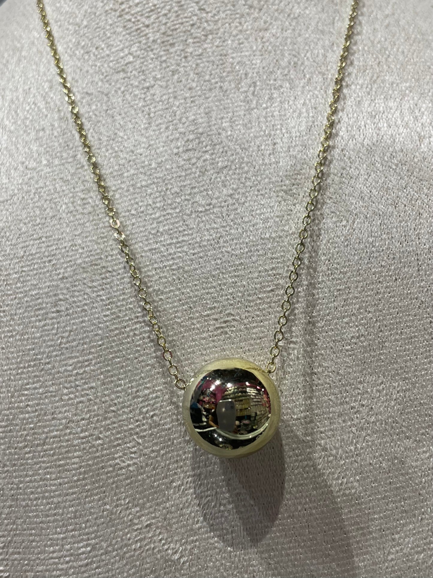 Collar con Dije liso en Dorado - Bling Bling