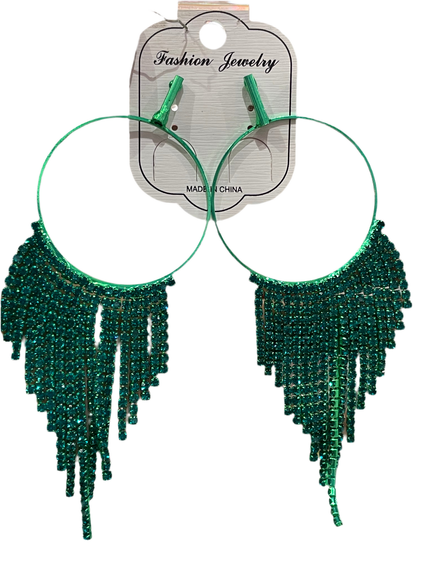 Aretes largos para fiesta - Bling Bling