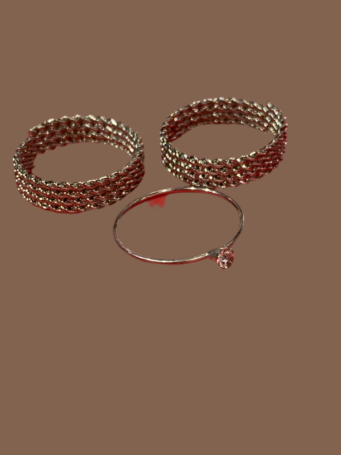 Anillo triple - bling bling