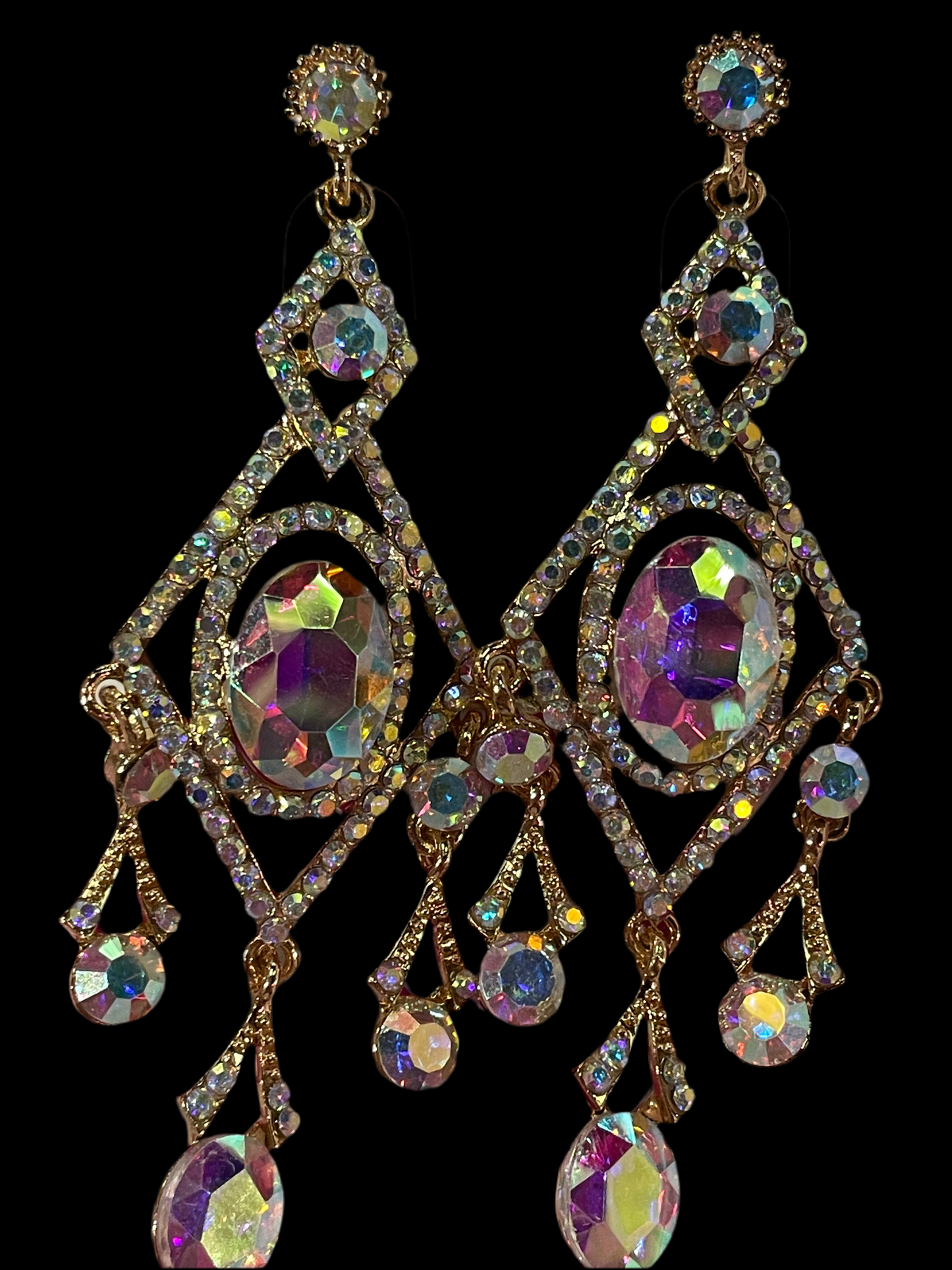 Arete dorado largo - Bling Bling