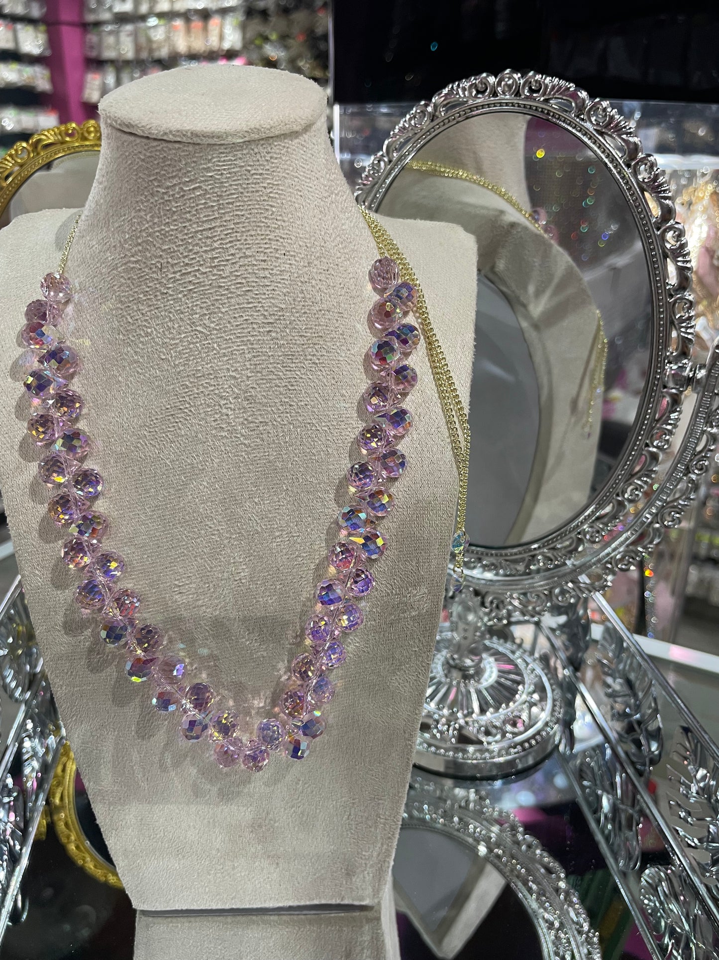 Collar Ajustable con dijes de Gota Brillante - Bling Bling