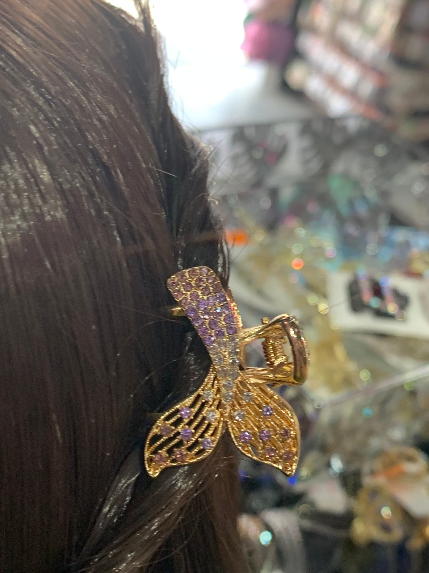 Mini pinzas diseños en dorados- Bling Bling