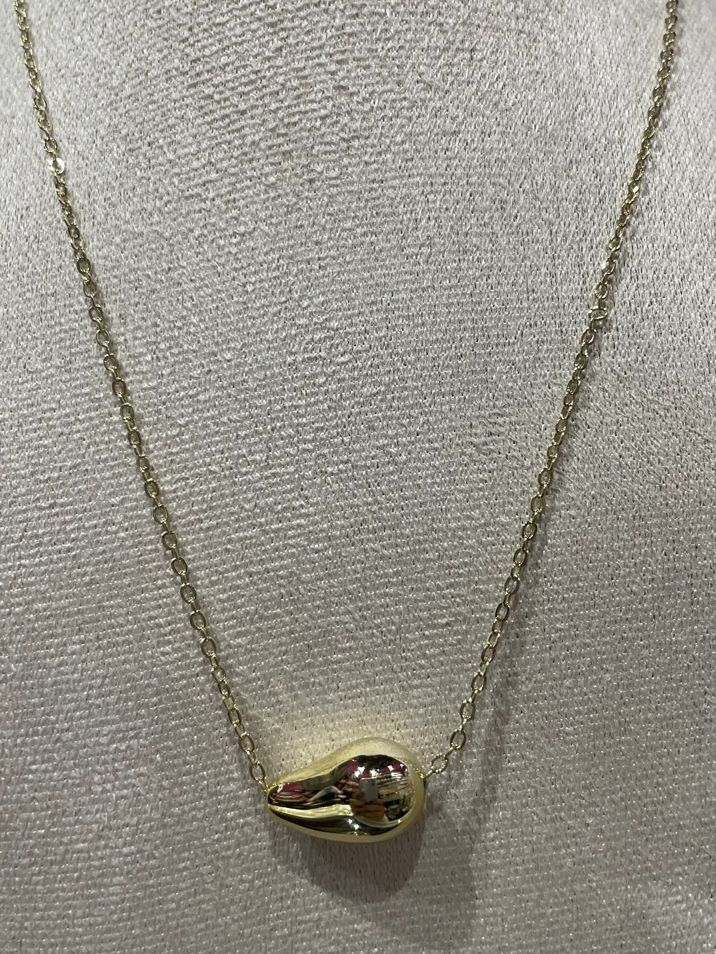 Collar con Dije liso en Dorado - Bling Bling