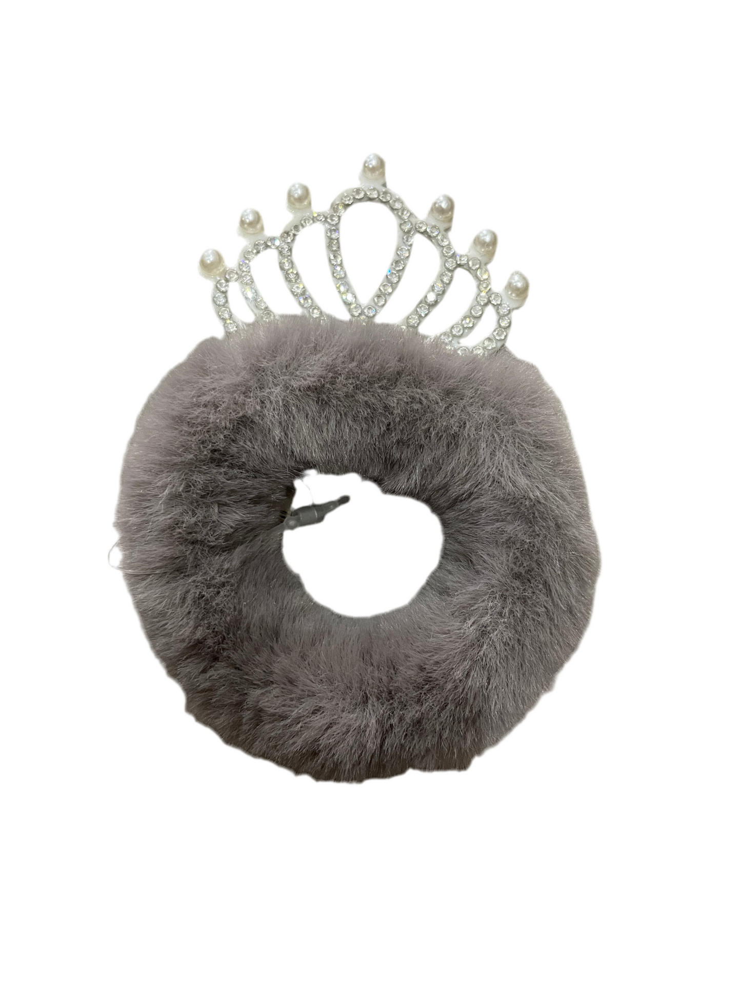 Dona para cabello de peluche con Corona - Bling Bling