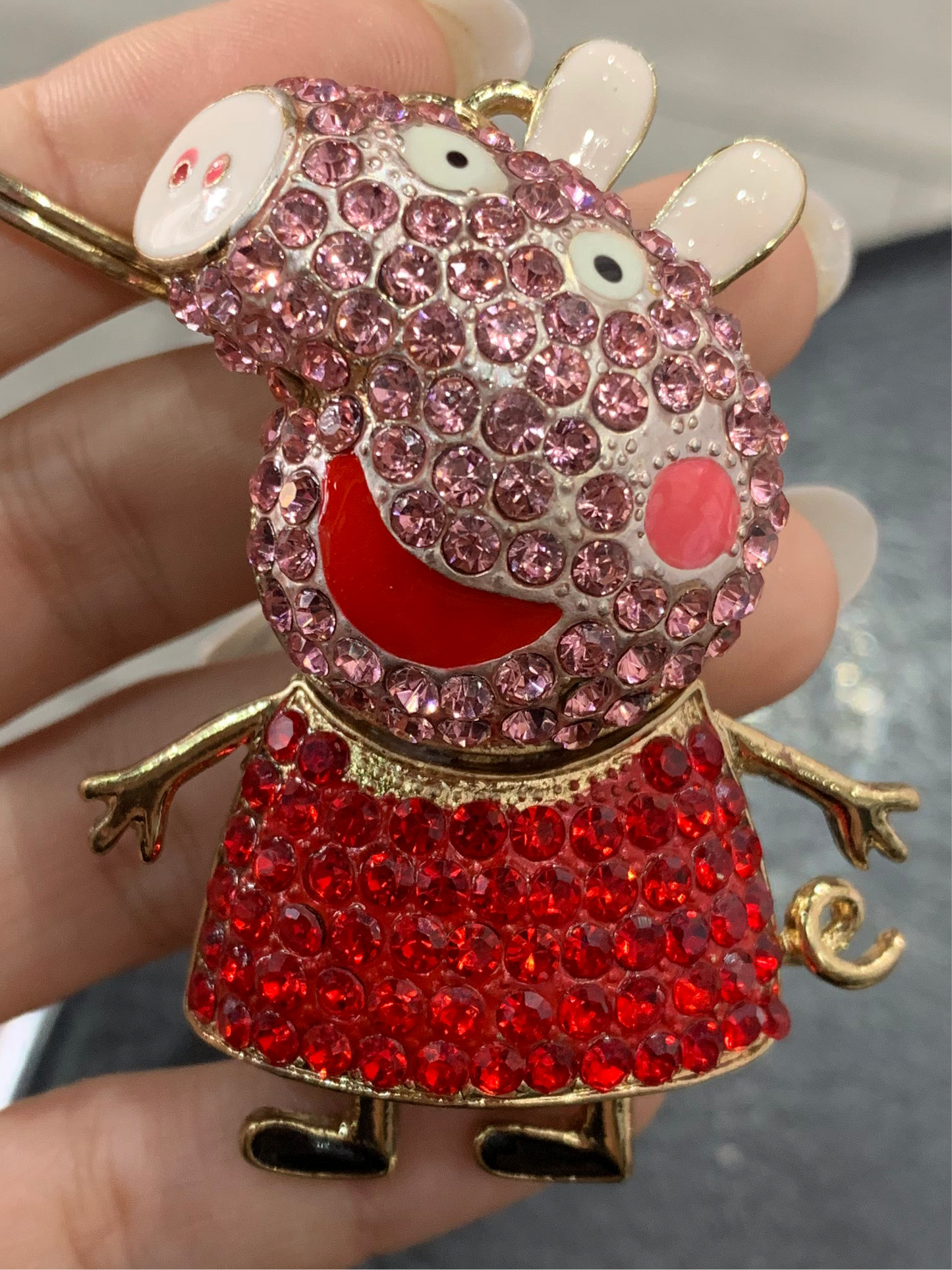 Llavero de Peppa Pig - bling bling
