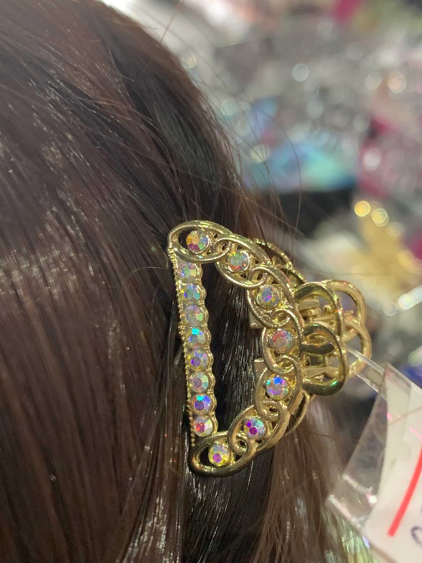 Mini pinzas diseños en dorados- Bling Bling