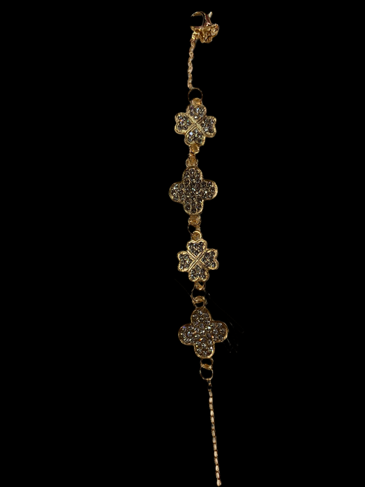 Pulsera de trébol - bling bling