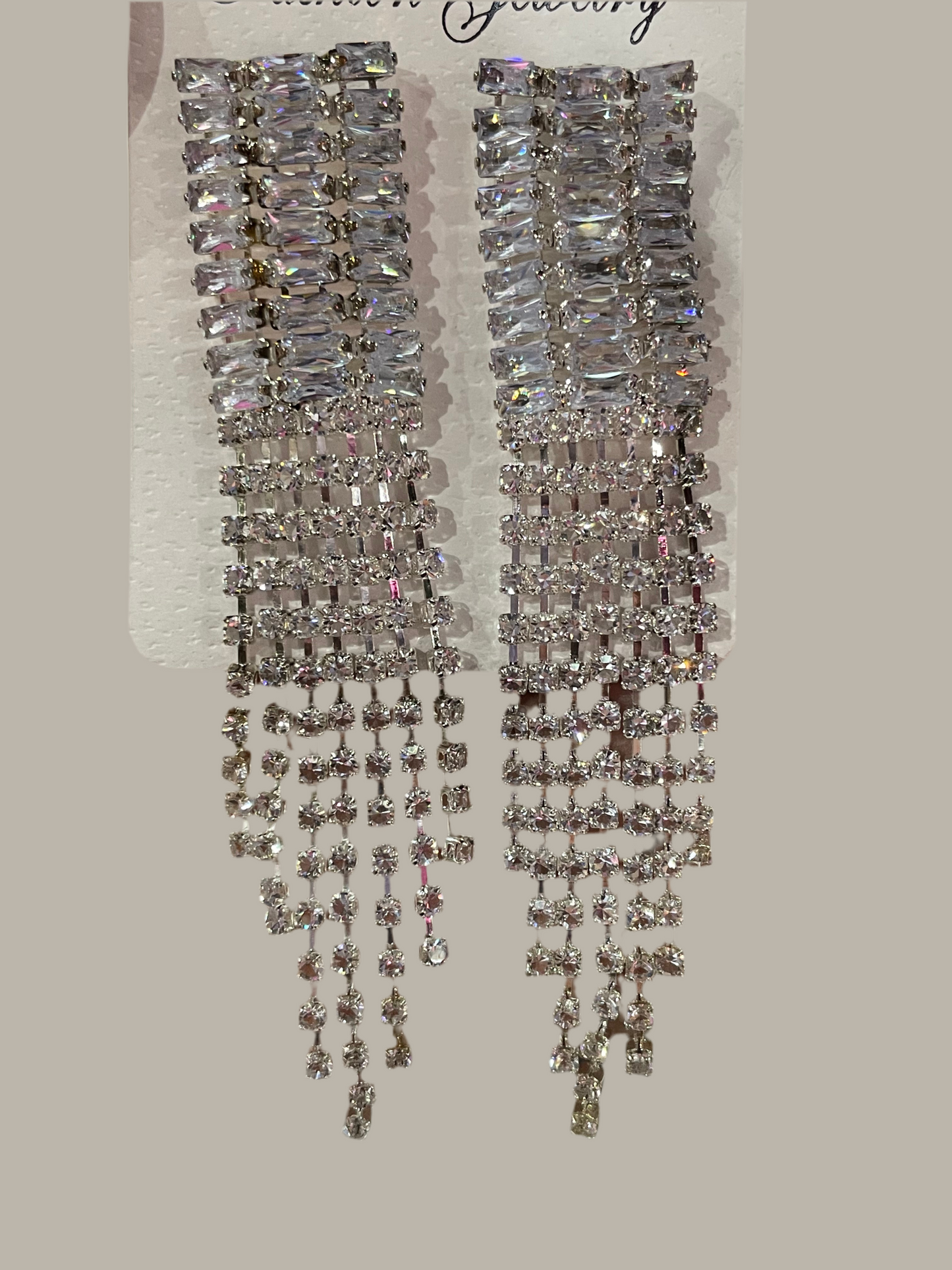 Aretes de fiesta largos - Bling Bling