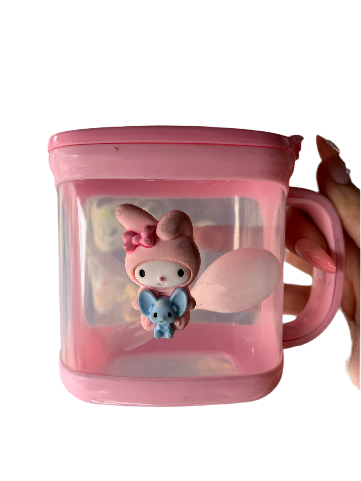 Contenedor / tasa de plastico - Queen Cosmétics