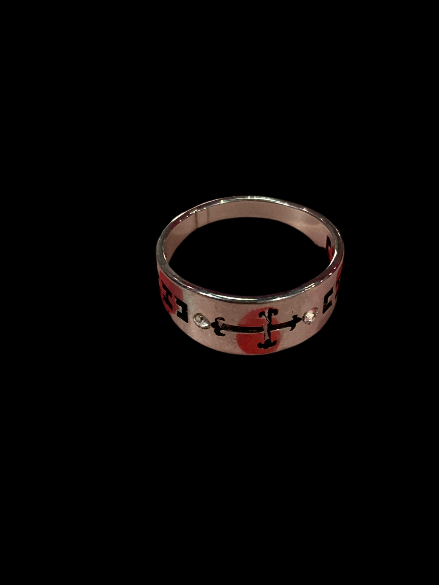 Anillo de cruz - bling bling