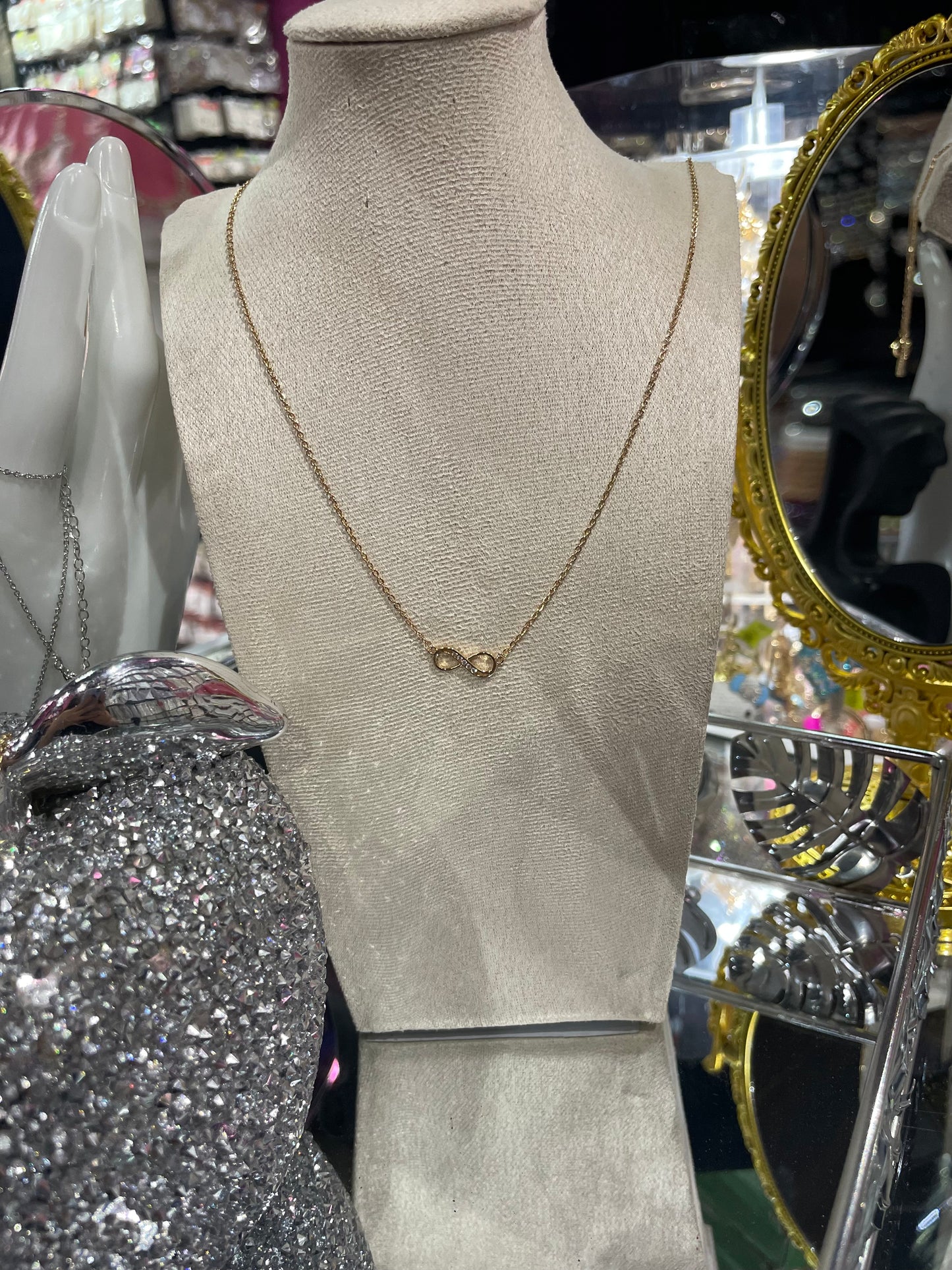 Collar de Zirconia con dije de Infinito - Bling Bling