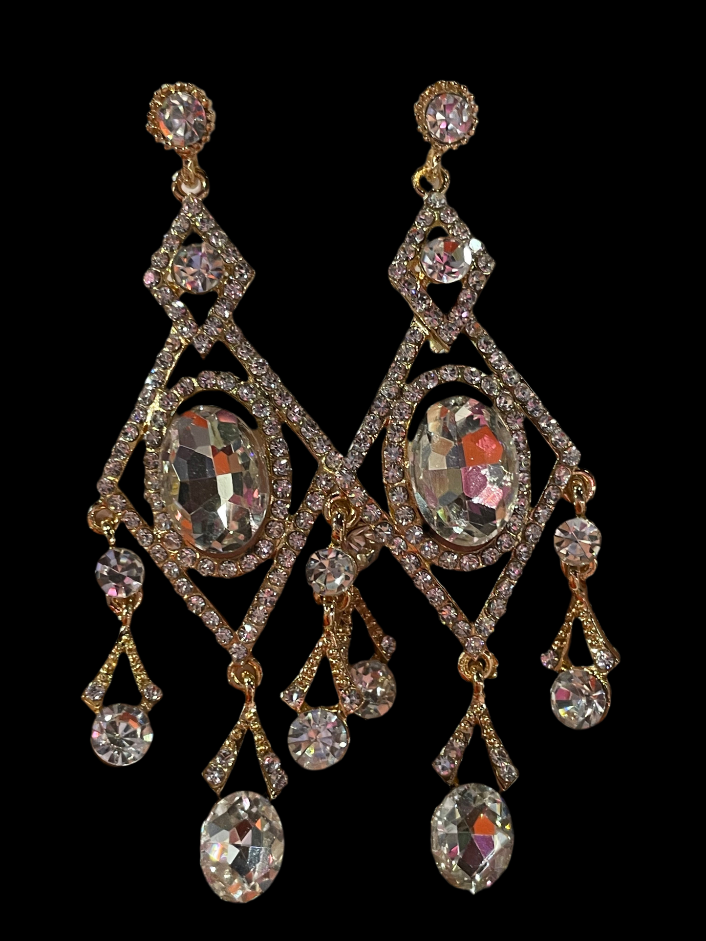 Arete dorado largo - Bling Bling