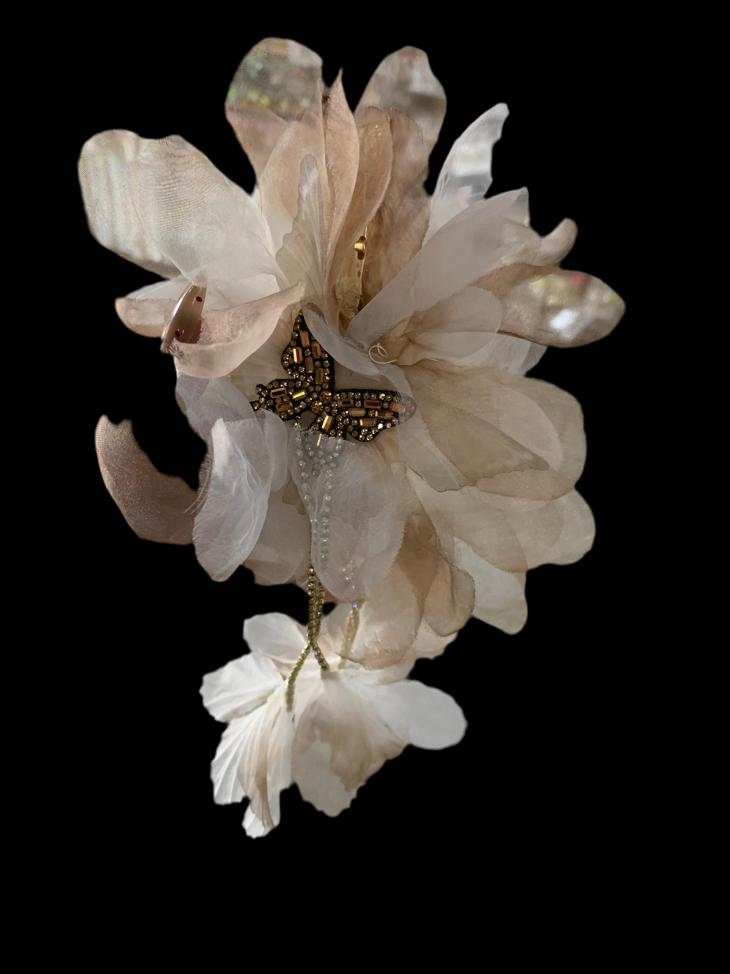 Pinzas de flor  - cristal