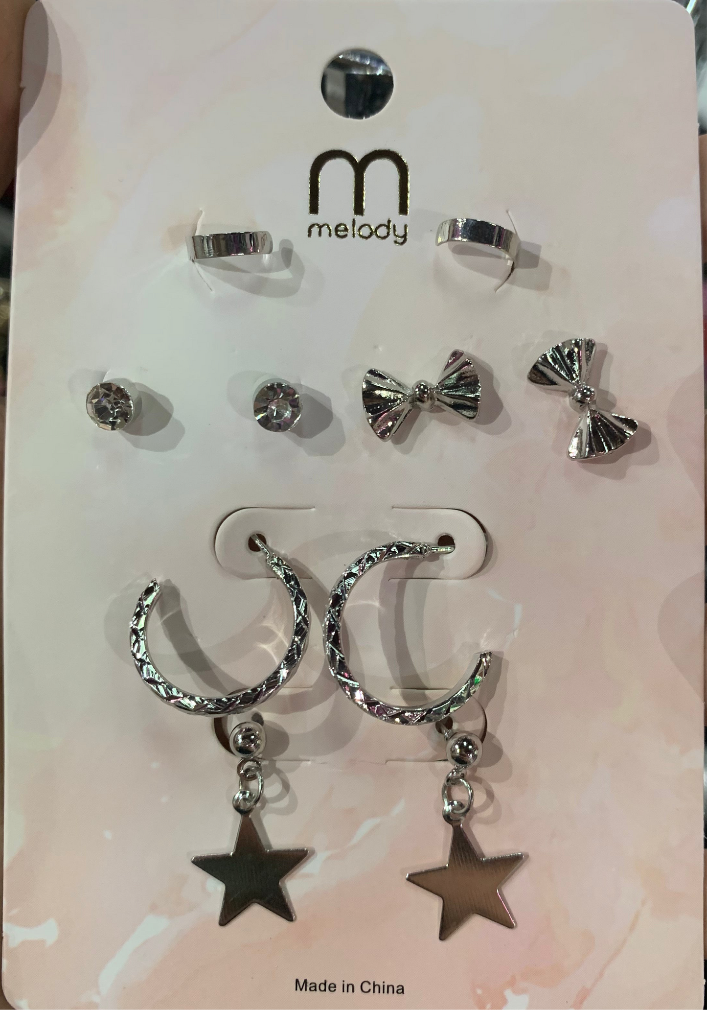 Aretes paq.4 aretes - Bling Bling