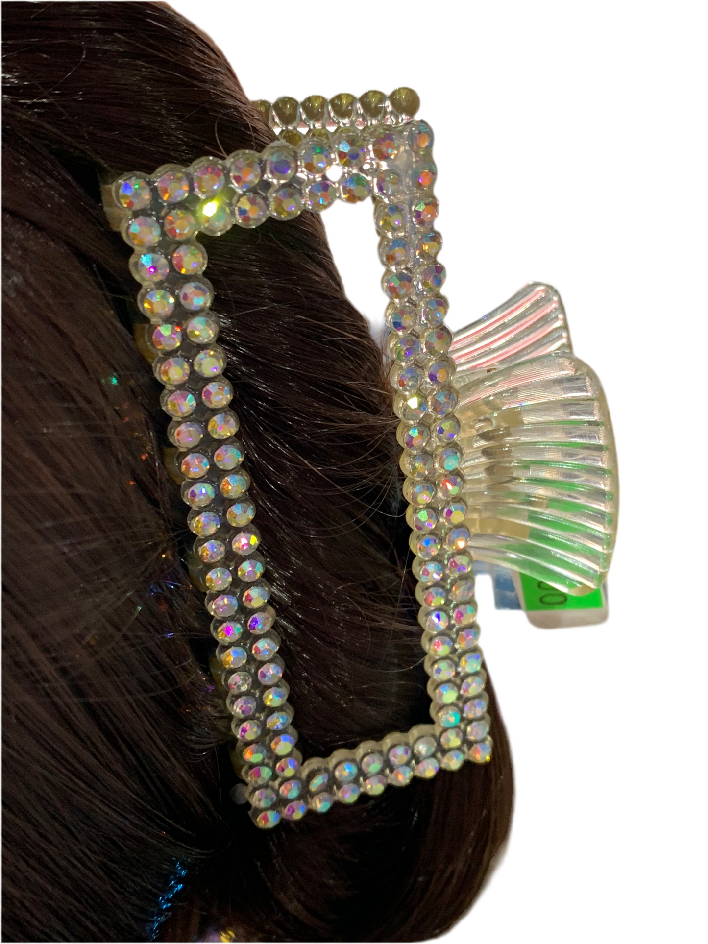 Pinza transparente con brillos - Bling Bling