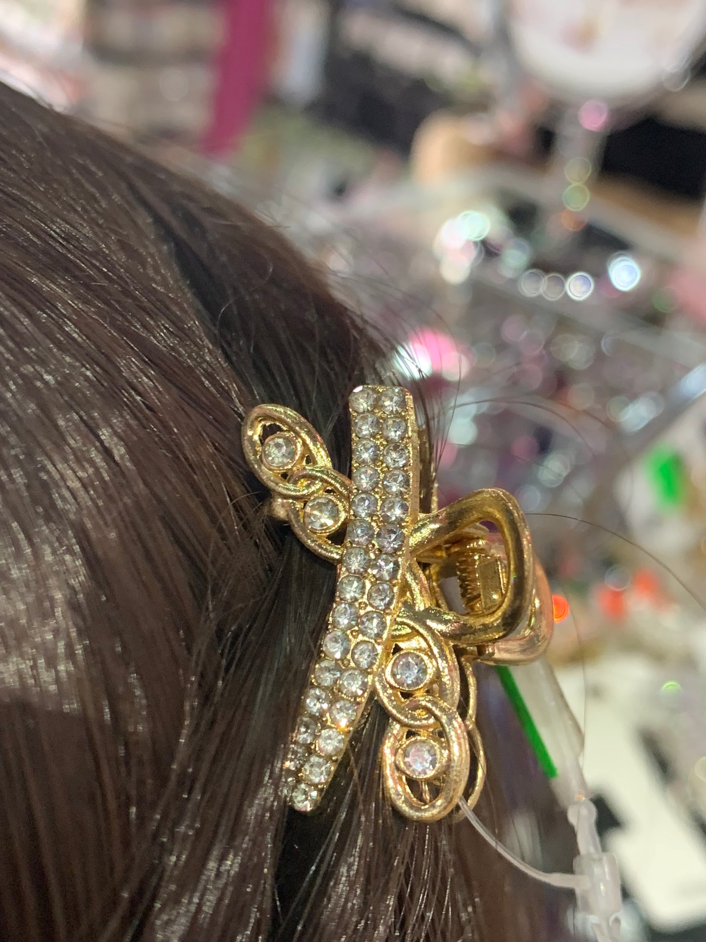 Mini pinzas diseños en dorados- Bling Bling